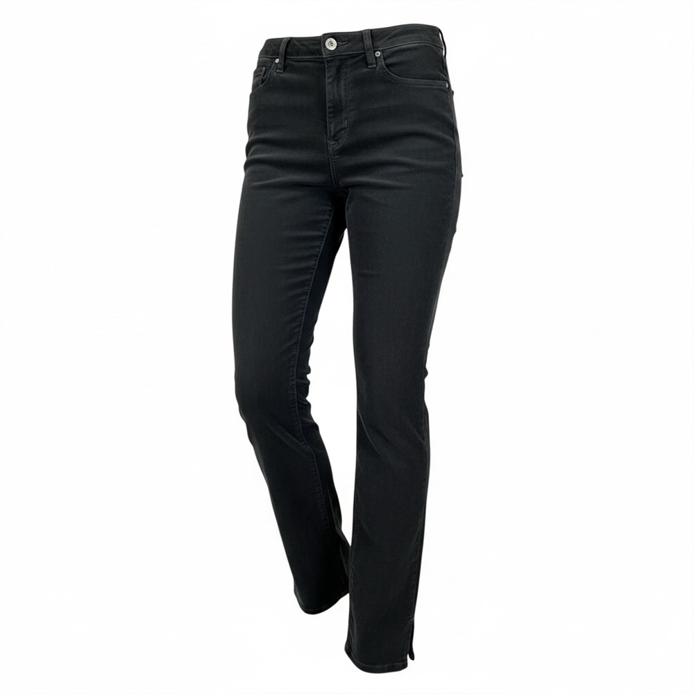 L’AGENCE Paris Josie Women High Rise Skinny Split Side Hem Green Pant 27-NWT
